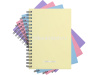 Блокнот А6 80л клетка "Pastel" на спирали, пластиковая обложка, ассорти 50161