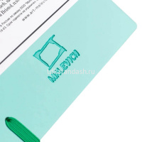 Скетчбук 14х14см 40л 180г/м2 "Bristol Touch" на резинке, твердая обложка, мятный 401234 от магазина "Карандаш"