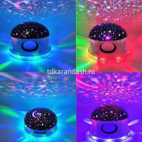 Проектор "Звездное небо" 12х12см музыкальный, 3 режима (Bluetooth) 210413-180 от магазина "Карандаш"