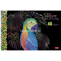 Альбом для рисования А4 40л "Мозаика" на спирали 3D фольга 3D лак матовое ламинирование 052767 от магазина "Карандаш"