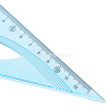Треугольник 21см прозрачный голубой, градуировка 45 градусов, пластик EH14 от магазина "Карандаш"