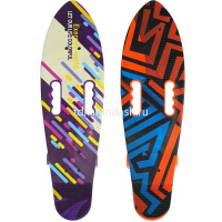 Скейтборд 67х20см, пластик, 4 колеса PU d=5,5см светятся, с ручками HB2252 от магазина "Карандаш"