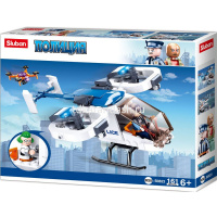 Конструктор "Полиция. Вертолет" 161 деталь 19х23х4,5см пластик (2 фигурки) M38-B0823 от магазина "Карандаш"