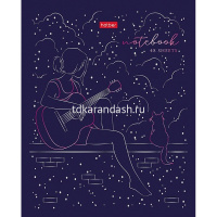 Тетрадь А5 48л клетка "Dream ON" на скобе 3D фольга матовая ламинация 5 дизайнов 079241 от магазина "Карандаш"