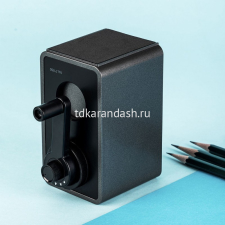 Точилка механическая 1 отв. 106х63х111мм с регулировкой диаметра заточки, пластик, черная 71160Black от магазина "Карандаш"