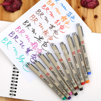 Набор капиллярных ручек-кистей 9шт. "Pigma Brush"  POXSDKBR9 от магазина "Карандаш"