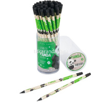 Карандаш чернографитный "Kids. Панда" HB, с ластиком, трехгранный, пластиковый корпус 21-0072/06 от магазина "Карандаш"