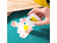 Клей 50мл канцелярский, аппликатор-кисточка, прозрачный Е7304 от магазина "Карандаш"