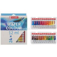 Краски акварельные 24 цвета Art Creation" 12мл в тубе картонная упаковка 9022024M от магазина "Карандаш"
