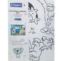 Холст на подрамнике с эскизом 30х40см "Зверята/Космос" VS195093 от магазина "Карандаш"