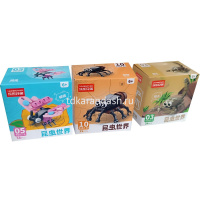 Конструктор 3D "Насекомые" количество деталей 26-40, 7х7х4,5см пластик, ассорти 9102/11313-24 от магазина "Карандаш"