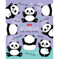 Тетрадь А5 48л клетка "Пушистые хвостики" на скобе матовая ламинация 5 дизайнов 079183 от магазина "Карандаш"