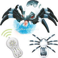 Паук р/у 29х23см черно-белый, пластик (пар, свет, звук) YS128А-30 от магазина "Карандаш"