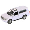 Машина "Toyota Land Cruiser" белая, инерционная, металл 12см (открывающиеся двери) CRUISER-WT от магазина "Карандаш"