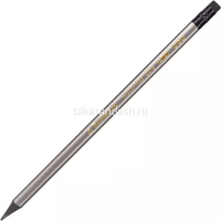 Карандаш чернографитный "Enovation" HB с ластиком, трехгранный корпус 2 вида EC018-HB от магазина "Карандаш"