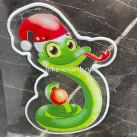 Наклейка витражная "Змея" 10х13/14/15/см ассорти Y9887-24 от магазина "Карандаш"