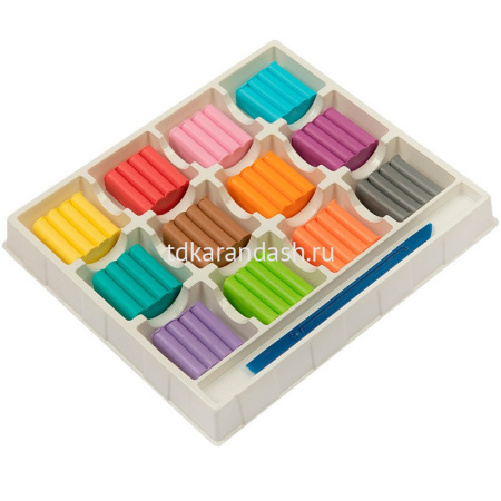 Пластилин 12 цветов 144гр. "Играй. Пастельные цвета" восковой, со стеком, картон LPMCP-0112 от магазина "Карандаш"