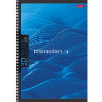 Тетрадь А4 96л клетка "Абстракция" на спирали глянцевая ламинация 4 дизайна 083242 от магазина "Карандаш"