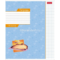 Тетрадь А5 18л клетка "Малыш капибара" на скобе 5 дизайнов 18Т5В1/087162 от магазина "Карандаш"