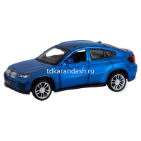 Картинка Машина "BMW X6" синяя, инерционная, металл 17,5см (свет, звук, откр.двери) JB1251253 от магазина "Карандаш" Машина "BMW X6" синяя, инерционная, металл 17,5см (свет, звук, откр.двери) JB1251253 от магазина "Карандаш"