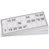 Русское лото "Узоры" 23x17х6,5см металл (90 бочонков, 24 карточки, 150 фишек, 1 мешочек) 01917 от магазина "Карандаш"