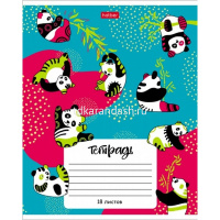 Тетрадь А5 18л клетка "Animal pattern" на скобе 5 дизайнов 18Т5В1/068437 от магазина "Карандаш"