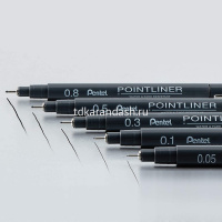 Ручка капиллярная "Pointliner" 0,03мм черная S20P-03A от магазина "Карандаш"