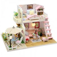 Конструктор "Румбокс. Кукольный домик" 19х15х13см 2 этажа (пластик, дерево, свет) SG2292 от магазина "Карандаш"