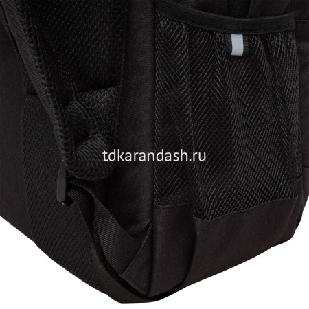 Рюкзак 32х47х17см 832гр, 2 отделения, 4 кармана, черный/салатовый RU-436-2/2 от магазина "Карандаш"