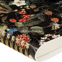 Ежедневник недатированный B6 "Flora. Лесные ягоды" 272стр., искусственная кожа, на кнопке 3-812/05 от магазина "Карандаш"