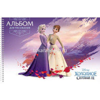 Альбом для рисования А4 30л "Холодное сердце" на спирали, микроперфорация, 5 дизайнов 061648 от магазина "Карандаш"