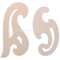 Набор лекал 3шт/уп пластик (10,5см/10,5см/25см) 750068 от магазина "Карандаш"