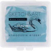 Ластик-клячка розовый/голубой "Sketch&Art" в пластиковом футляре 42-0053 от магазина "Карандаш"