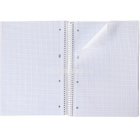 Тетрадь А4 160л клетка "Россия" на спирали многоуровневая перфорация, глянцевая ламинация 094039 от магазина "Карандаш"