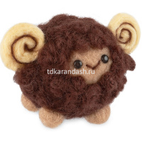 Набор для валяния "Игрушка. Барашек Александр" (шерсть, игла, основа, выкройка, трафарет) WT-0229 от магазина "Карандаш"