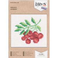 Набор для вышивания "Рябинка" 9х9см (канва, нитки, игла, схема) 12-041 от магазина "Карандаш"