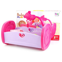 Кроватка для куклы 44х30х27см, пластик Y7606-18 от магазина "Карандаш"