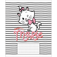 Тетрадь А5 12л косая линия "Кошечка Мари" на скобе 5 дизайнов 12Т5В6/070145 от магазина "Карандаш"