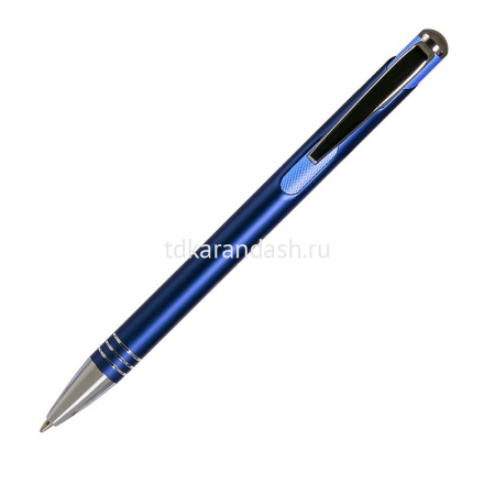 Ручка РШ "Bello" корпус-алюмин.,синий, отделка-гравировка,хром 17BP6003-030