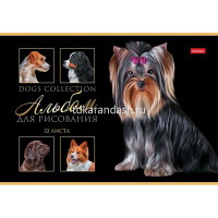 Альбом для рисования А4 32л "Портрет лучшего друга" на скобе выборочный лак 5 дизайнов 079720 от магазина "Карандаш"