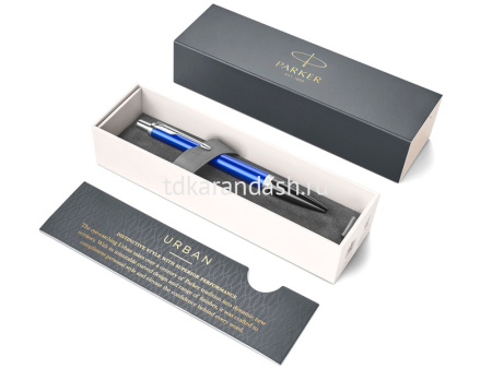 Ручка РШ "Parker Urban Night Sky Blue CT" М синяя, в подар.уп. 1931581 от магазина "Карандаш"