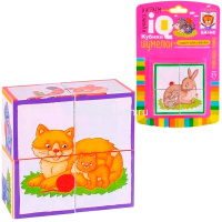 Умные кубики 4шт. "Шумелки. Зайка-побегайка" 978-5-8112-7563-2 от магазина "Карандаш"