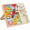 Игра логическая "Тетрис с животными" 27,5х27,5см 26 деталей дерево XJ4116