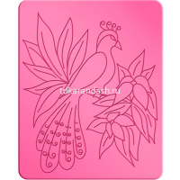 Трафарет рельефный большой "Павлины" 16С 1116-08 от магазина "Карандаш"