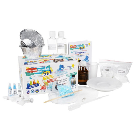 Набор опытов 5в1 "Первые научные открытия" 17х13см SCI6 от магазина "Карандаш"