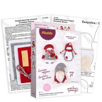 Набор для шитья "Рождественские истории" (фетр, шерсть, синтепон, нитки, игла, выкройка) TF-0272 от магазина "Карандаш"