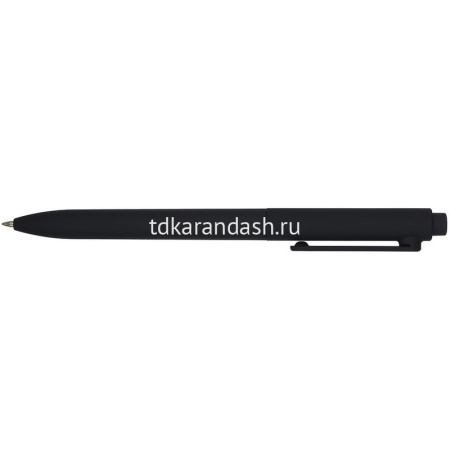 Ручка шариковая "SoftClick. Black" 0,7мм синяя, автомат 20-0102 от магазина "Карандаш"