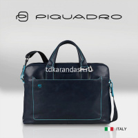 Сумка для ноутбука "Blue Square" 27x38,5x8,5см, 2 отделения, синяя, натуральная кожа CA3335B2/BLU2 от магазина "Карандаш"