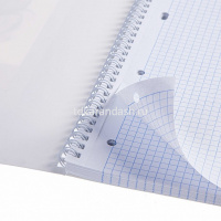 Тетрадь А4 80л клетка "Supernova" жесткая подложка на гребне матовая ламинация 2 дизайна 067909 от магазина "Карандаш"