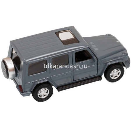Машина "Mercedes-Benz G350d" серая, инерционная, металл 17,5см (свет, звук, откр.двери) JB1251222 от магазина "Карандаш"